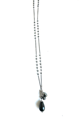 Chan Luu Onyx Silver Necklace