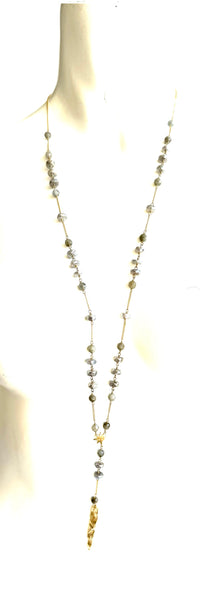 Chan Luu Labradorite Star Lariat Necklace