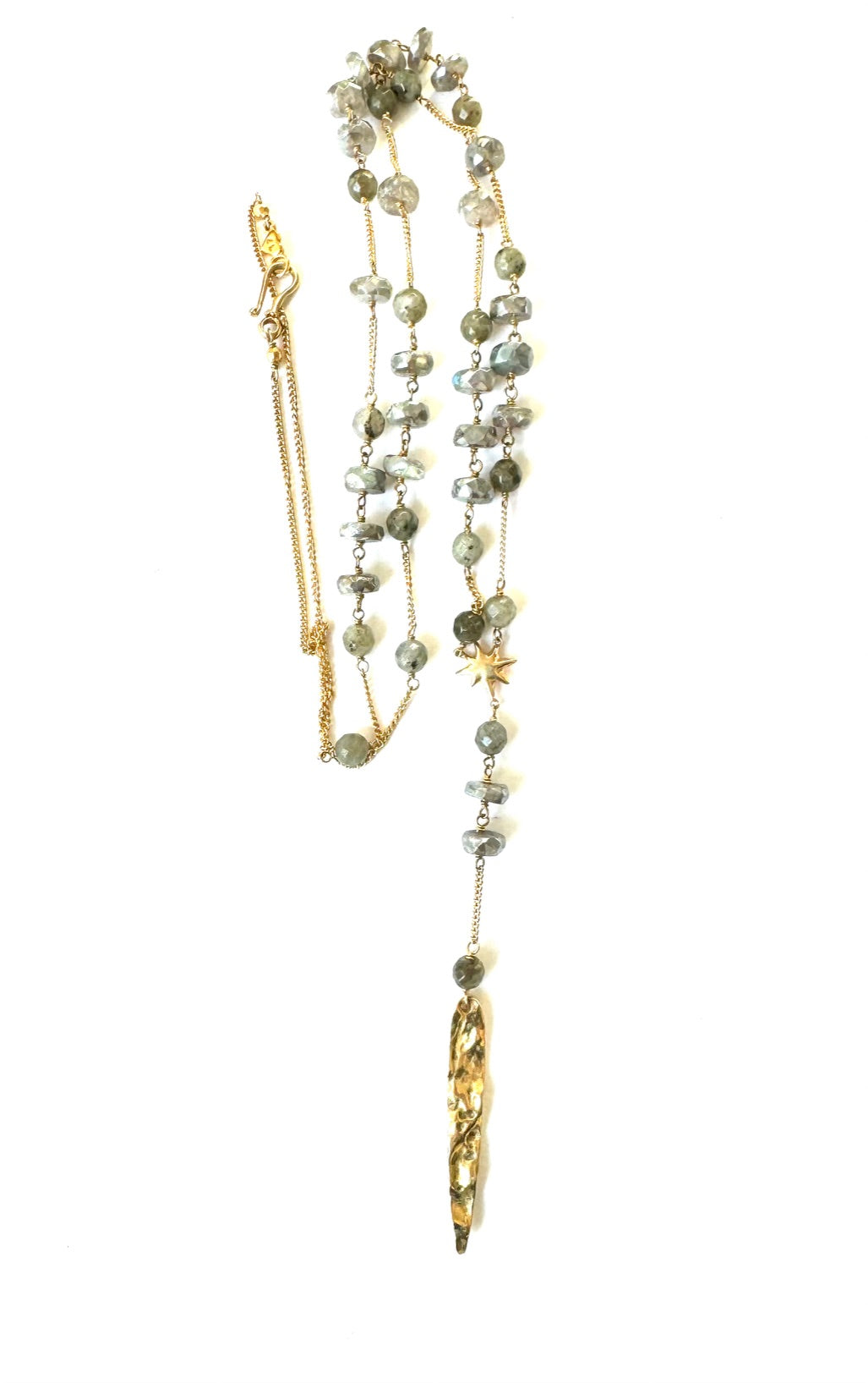 Chan Luu Labradorite Star Lariat Necklace