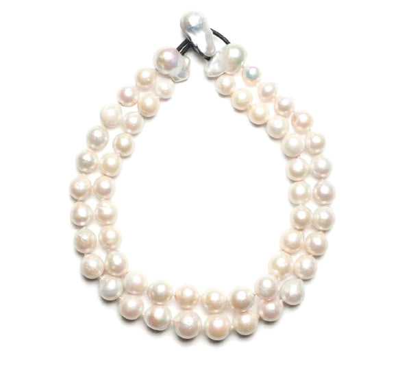 Double Strand Baroque Freshwater Pearls