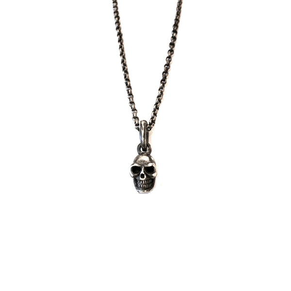 Men's Silver Skull Necklace